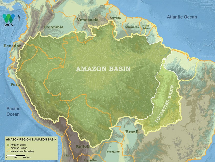 amazon river basin map